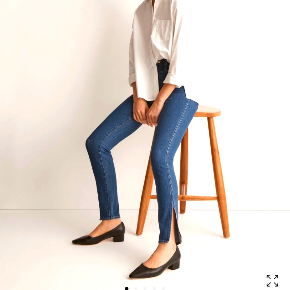 High Rise Roadtripper Super Soft Skinny Jeans - Slit Hem - Madewell - 26